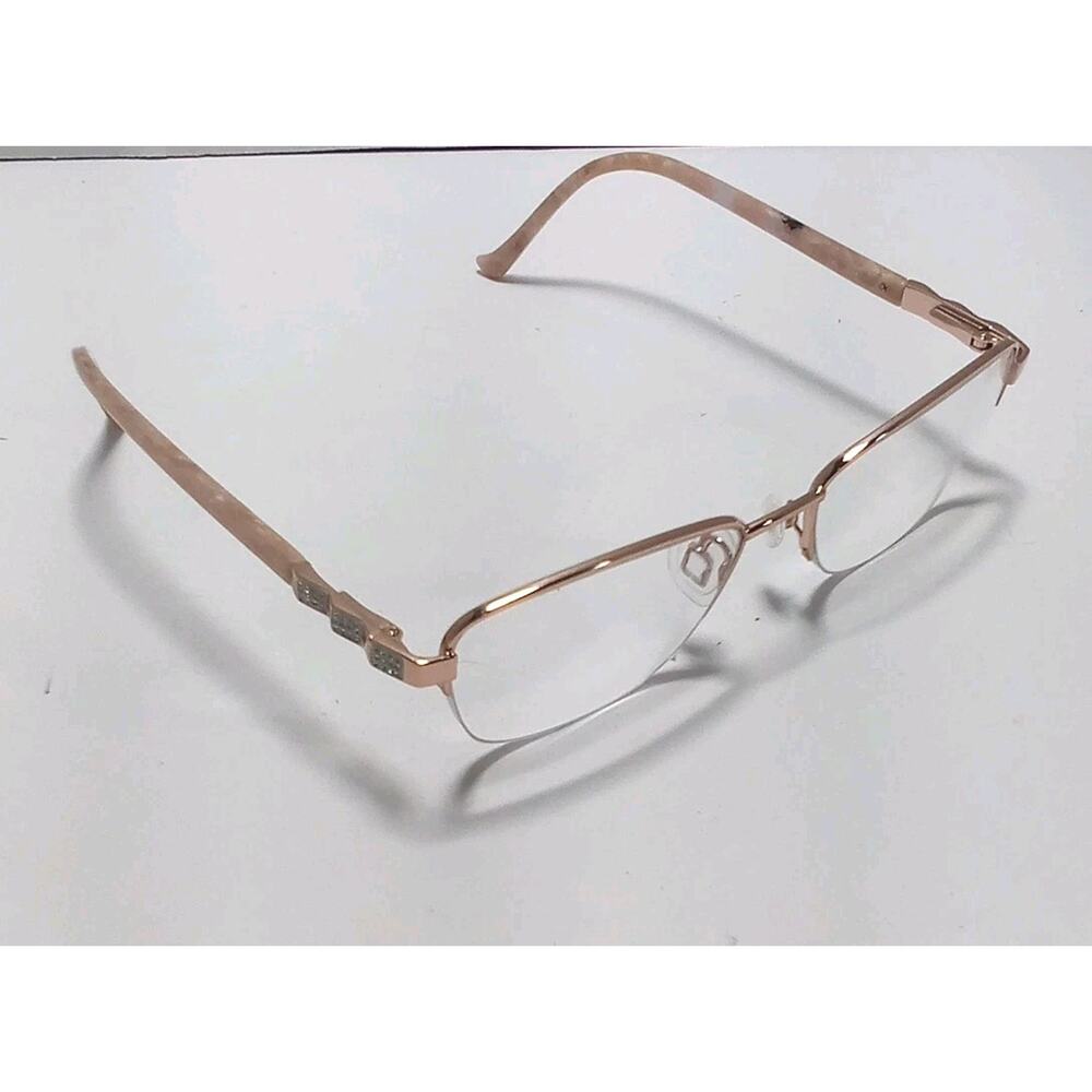 Tura TE259 Rose Gold Eyeglass Frames Rx Not Included